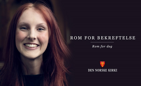 Smilende ung jente med tekst om frivillighet